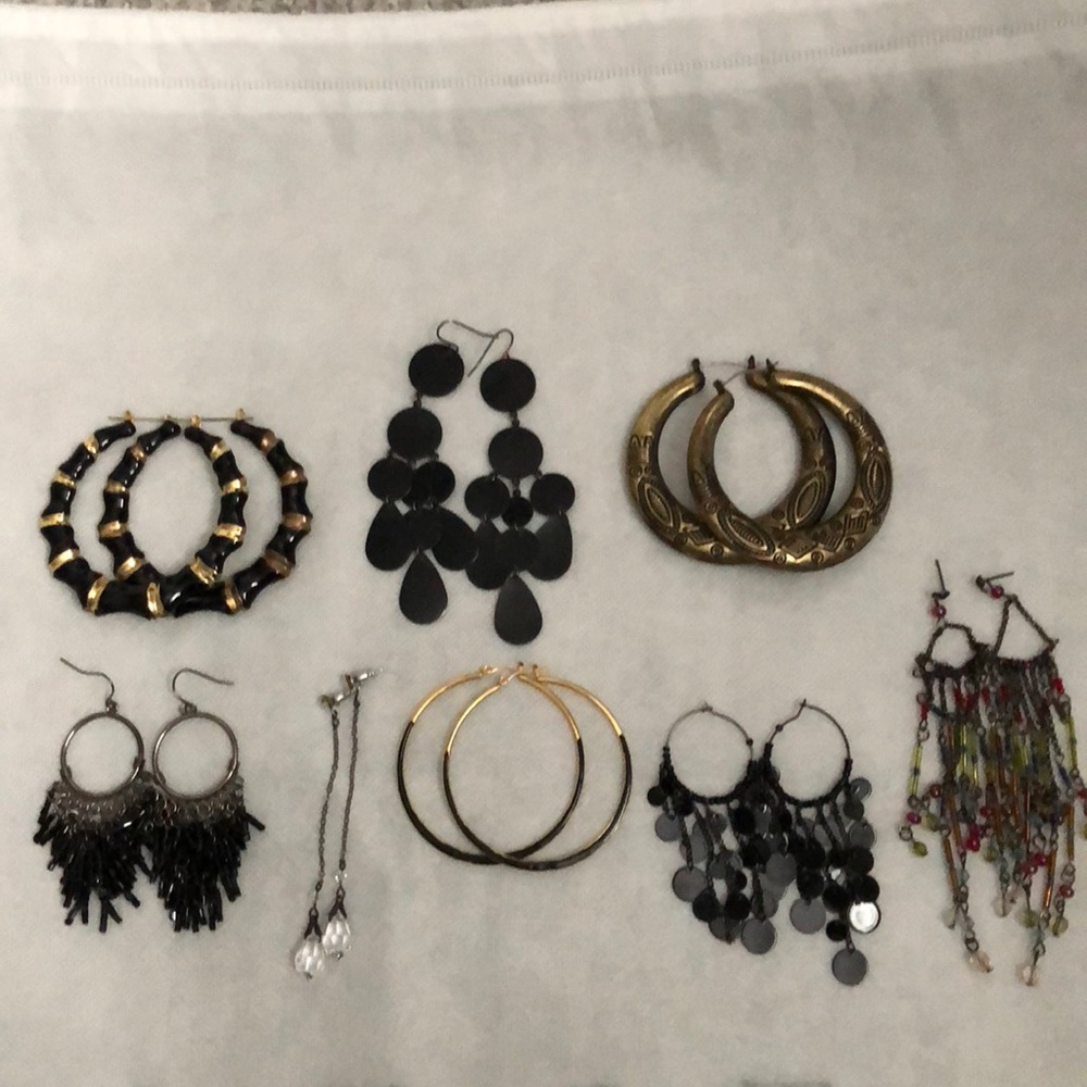 Black Fashion Earring Bundle